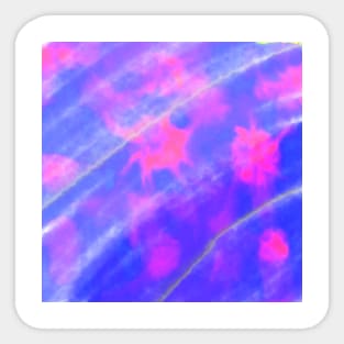 Pink purple watercolor abstract art Sticker